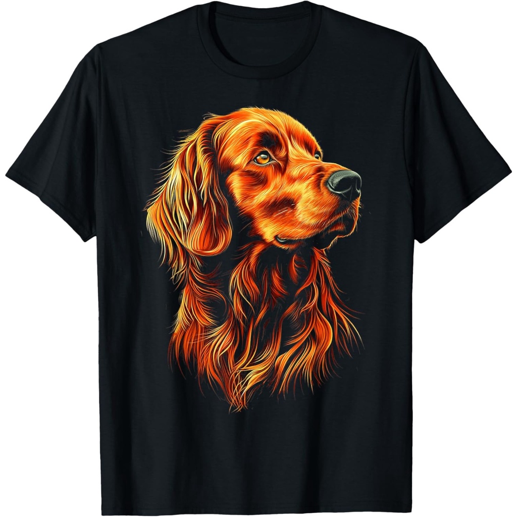 Irish Setter Dog Graphic Pet Art Irish Setter เสื้อยืด