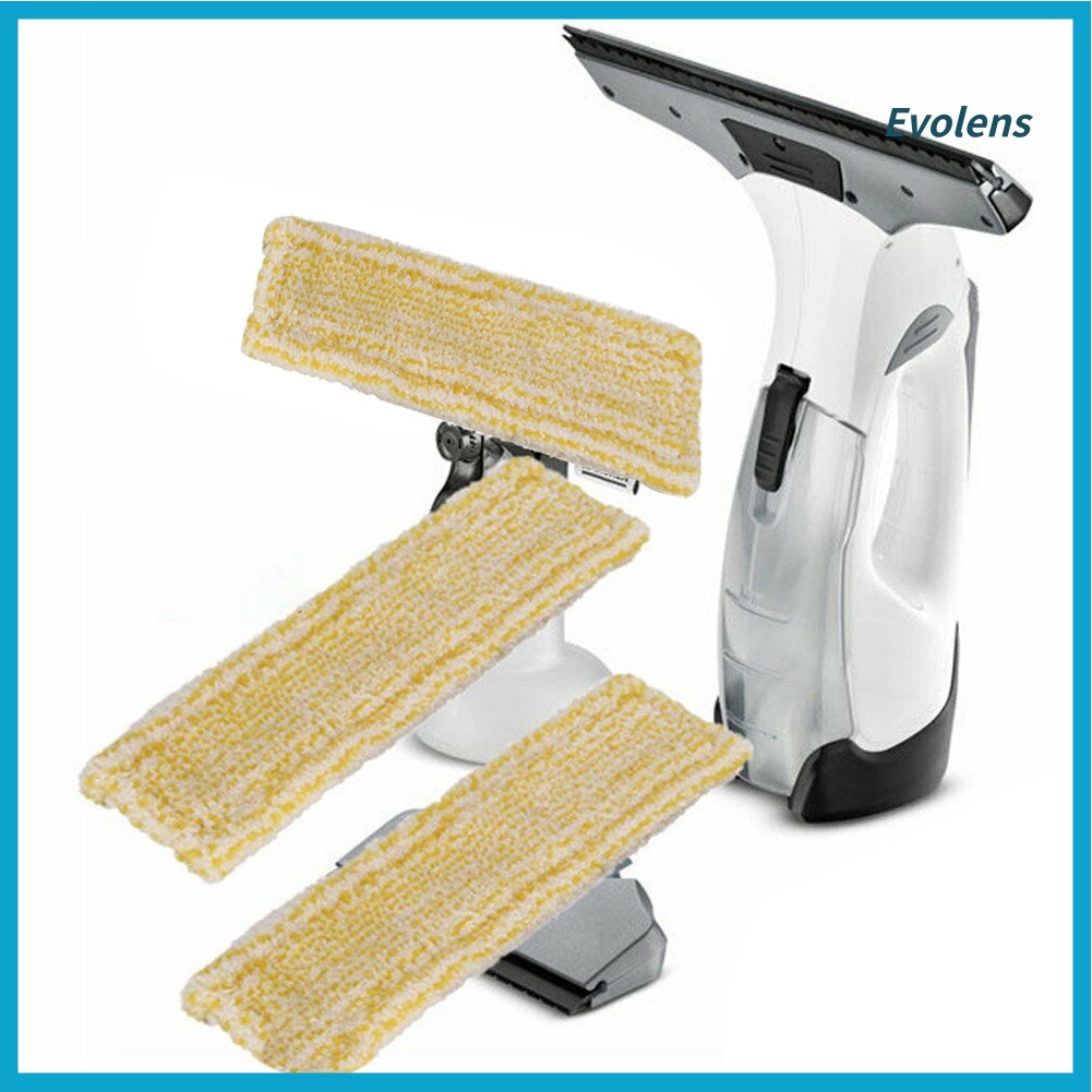 [evolens.]2 ชิ้นหน้าต่างทําความสะอาดเครื่องผ้าเช็ดตัว Mop Head Replacement Part สําหรับ Karcher WV2 