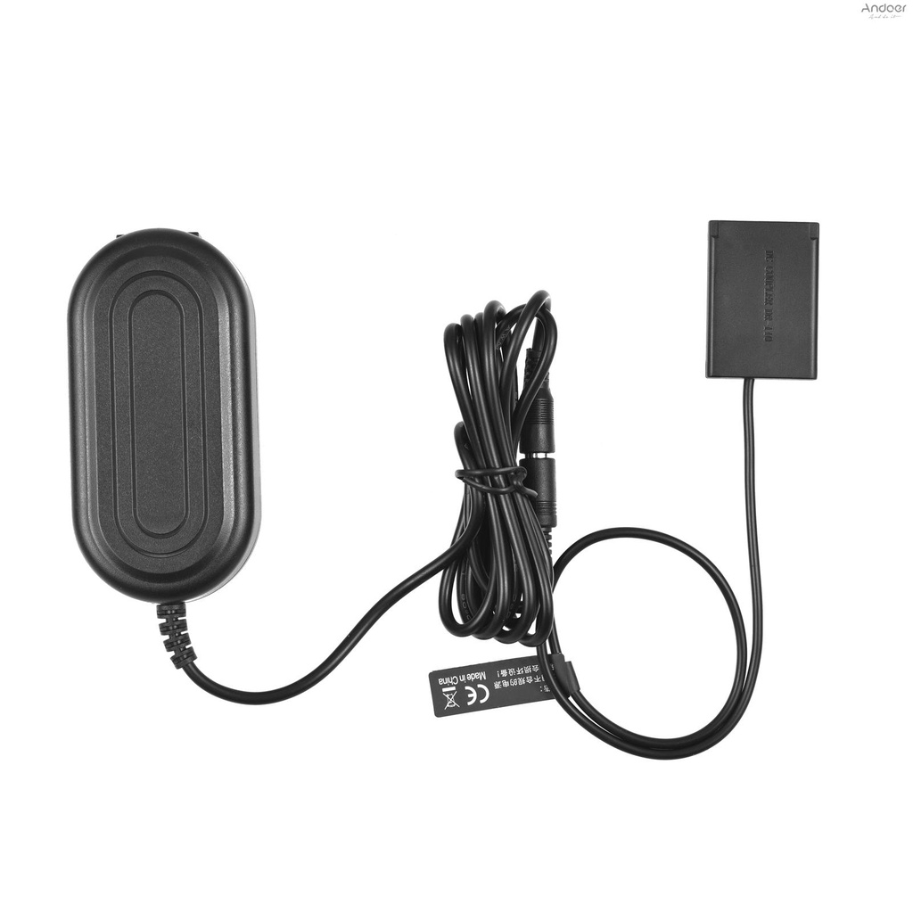 Andoer DR-110 อะแดปเตอร์ไฟ AC NB-13L Dummy แบตเตอรี่ DC Coupler ชุดอุปกรณ์เสริมสําหรับ Canon G5 X/ G