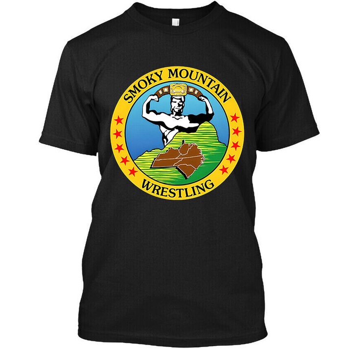 ใหม่แฟชั่น Smoky Mountain Wrestling Wrestling เสื้อยืด