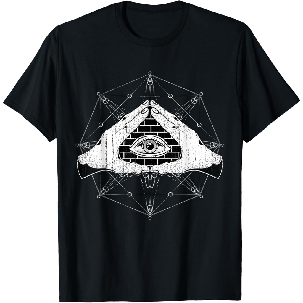 Blackcraft Pagan Gothic Dark Magic All Seeing Eye เสื้อยืด Occulti