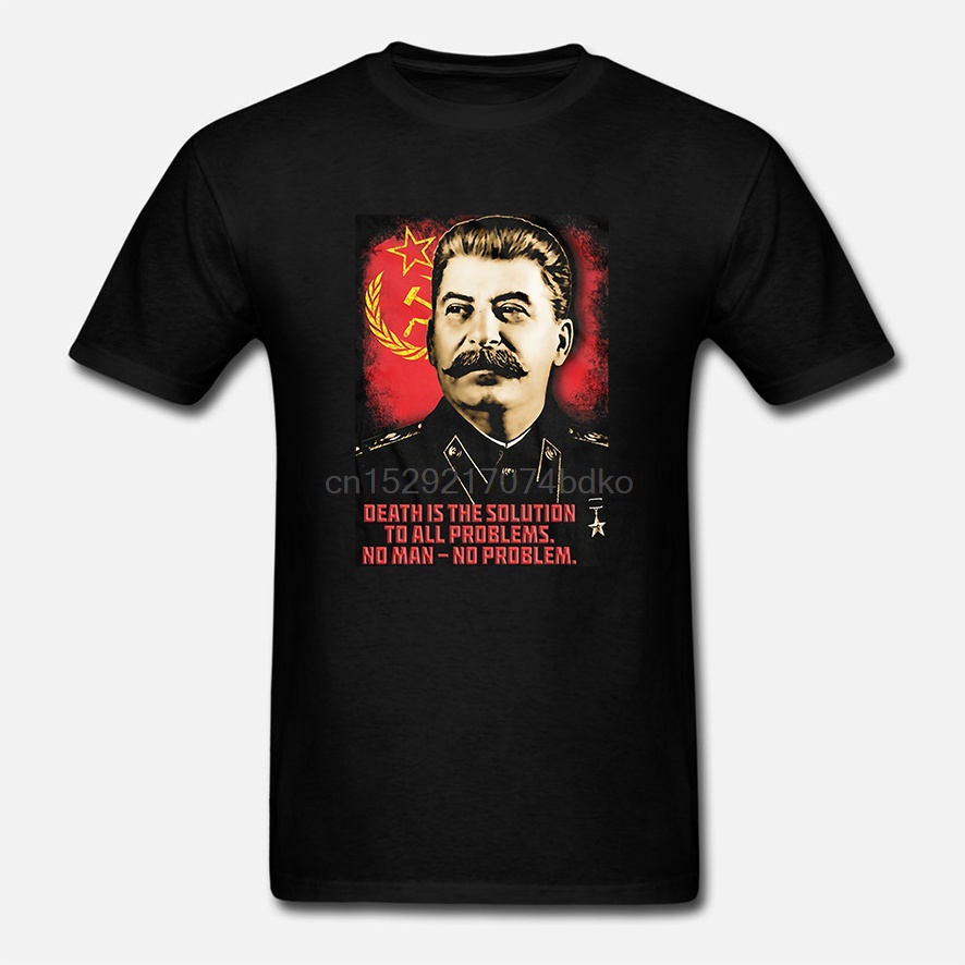 ใหม่ Joseph Stalin TShirt Allied Nations Ww2 ทหาร Ussr Communest รัสเซีย T TShirt ผ้าฝ้าย