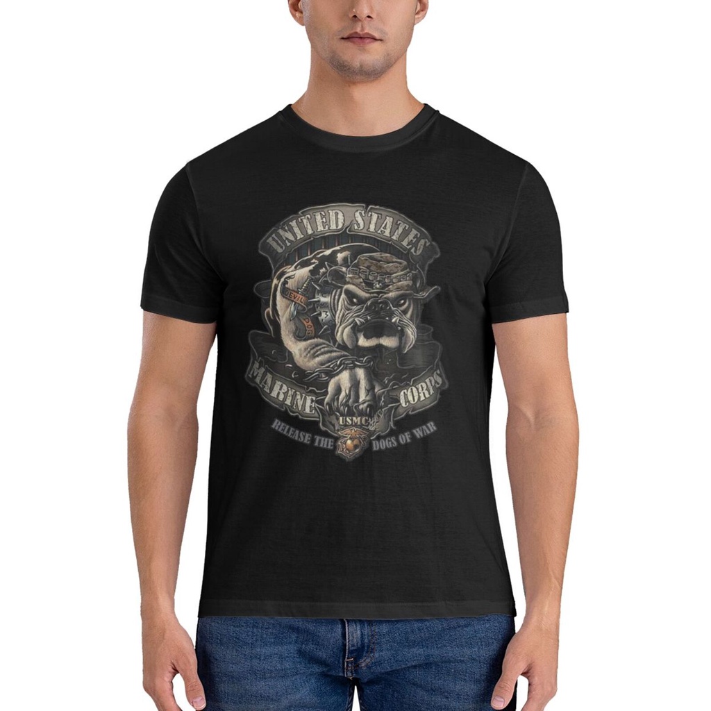 เสื้อยืด Rothco Bi Usmc Bulldog สำหรับผู้ชาย ออกแบบให้สวมใส่ได้อย่างสบาย
