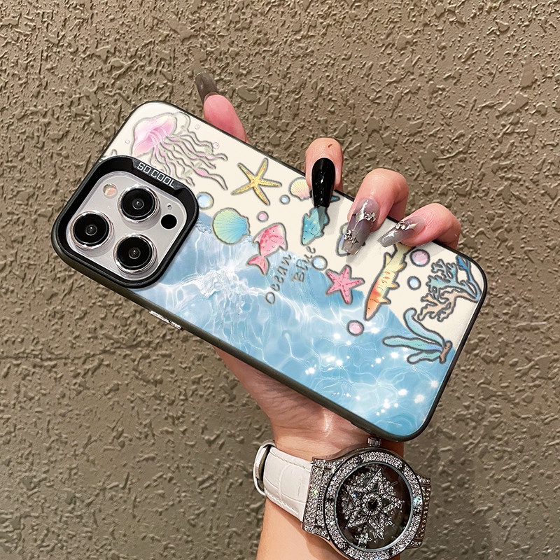 Ocean Case สำหรับ Honor X9a X9b X9c 300 200 100 90 80 70 60 50 Pro SE Magic 7 6 5 PRO MATE 60 50 40 30 PLUS P70 60 50 40 30 nova 10 11 12 6 7กันกระแทกกล้อง C - รูปที่ 2