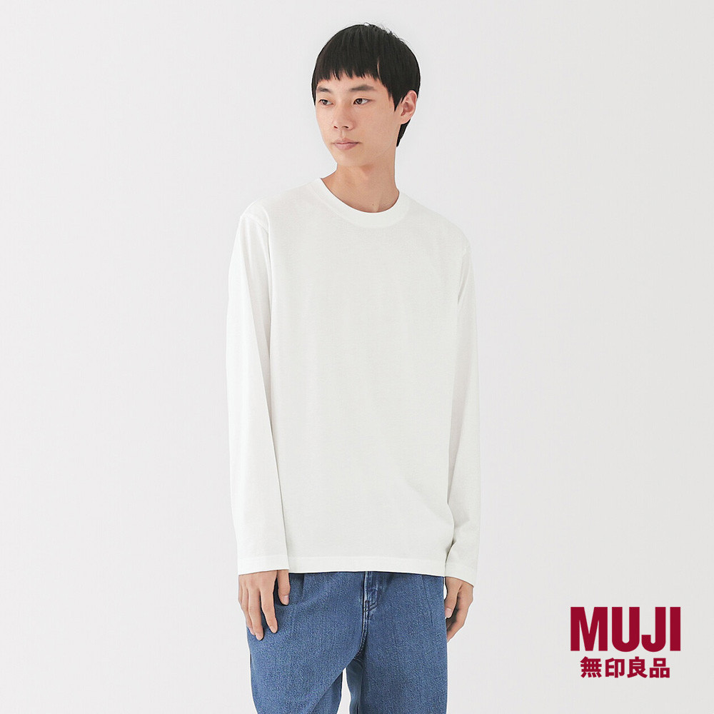 MUJI Men Jersey Crew Neck L/Slv T-Shirt