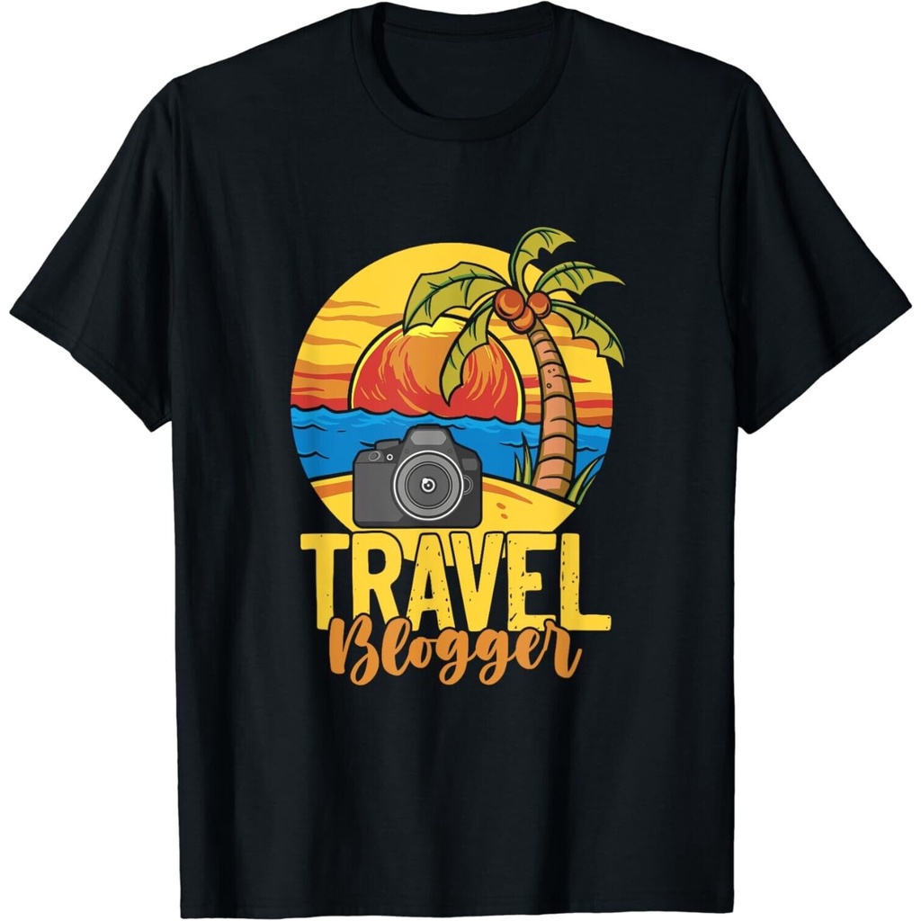 Travel Blogger Blogging Vlogging Bloggergift เสื้อยืด Unisex