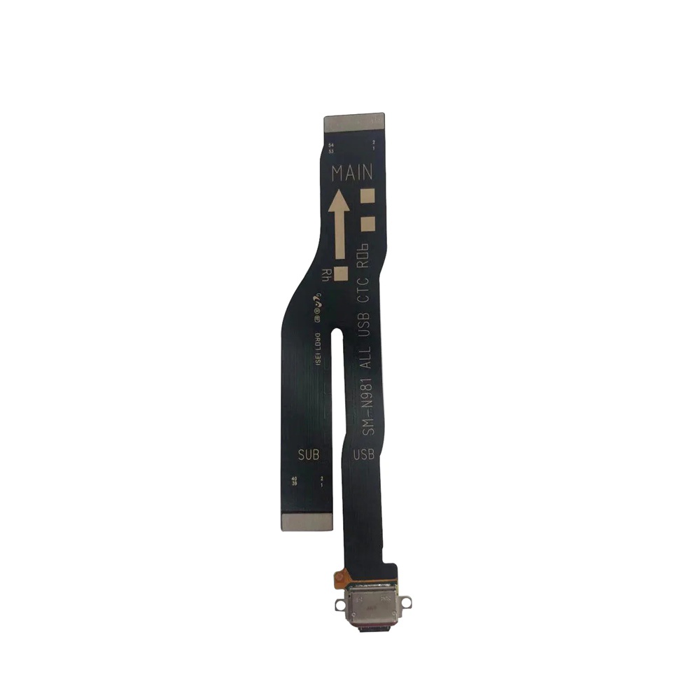 USB ชาร์จพอร์ต Dock Connector Flex Cable Assembly สําหรับ Samsung Galaxy หมายเหตุ 20 5G N981 Galaxy 