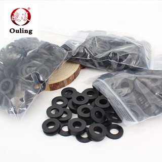 Ouling NBR H3mm แหวนรองปะเก็นแบน M4-M42 แหวนซีลยางไนไตรล์สีด…