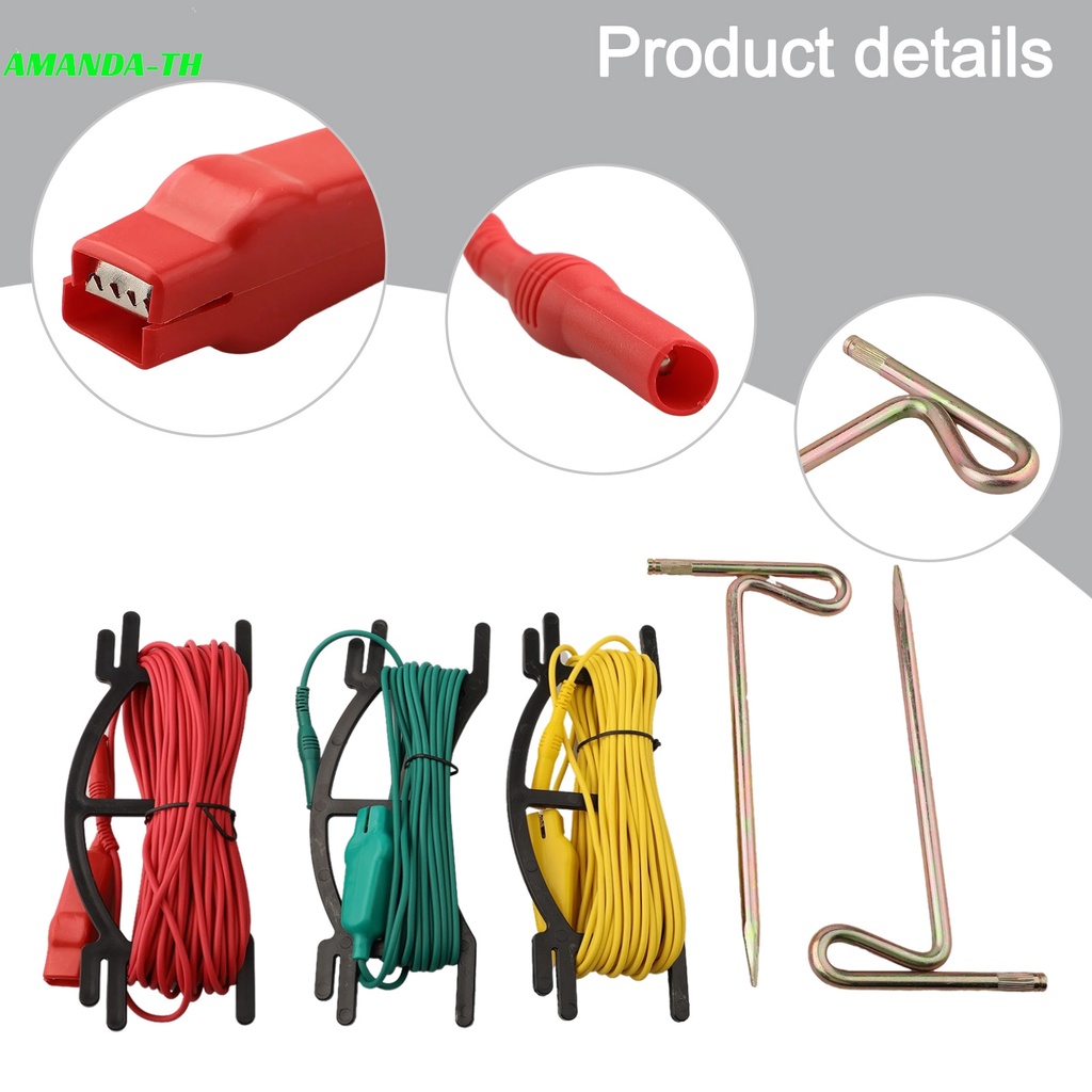 (AMANDA) Dy4100 Digital Earth Ground Resistance Meter Meg-ohmmeter Ohm Resistance Tester (APRIL)