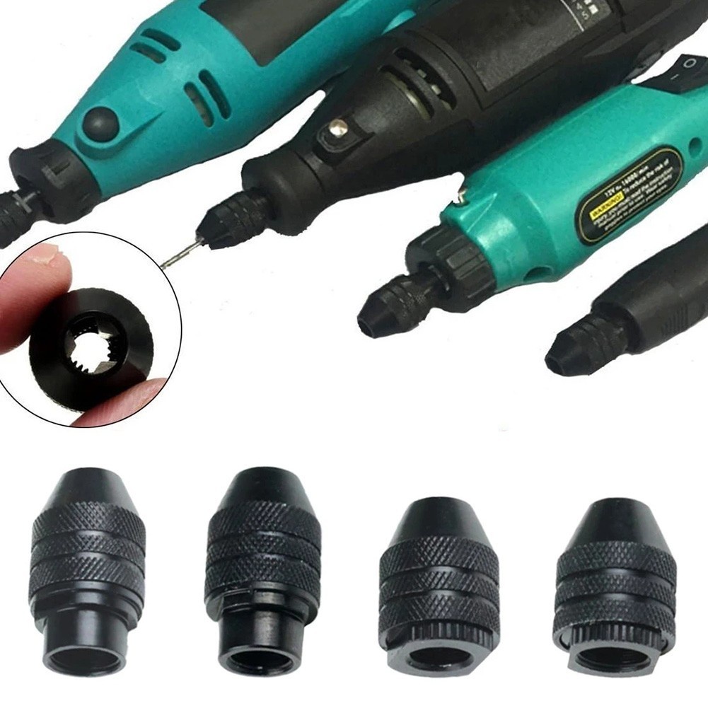 ⚡อันสคูล⚡0.3-3.4 มม.Mini Multi Chuck Keyless Quick Change Three-Jaw เจาะ Chuck M7 M8x0.75 [คลังสินค้