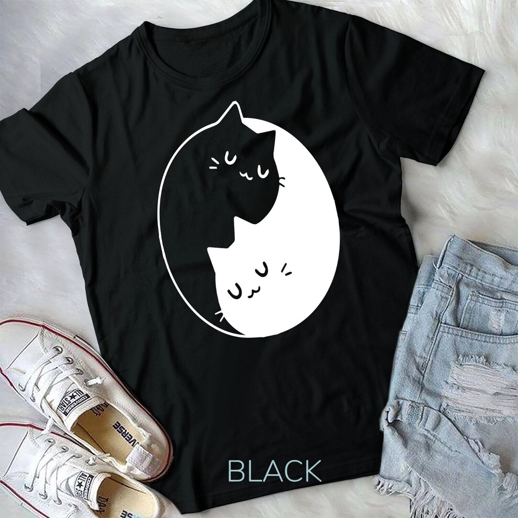 Yin Yang Cat- Meditation, Yoga Cat Lover เสื้อยืด