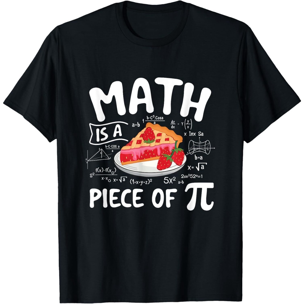 Math Is A Piece Of Pi - Pi Day Math Lover เสื้อยืดครูวิทยาศาสตร์