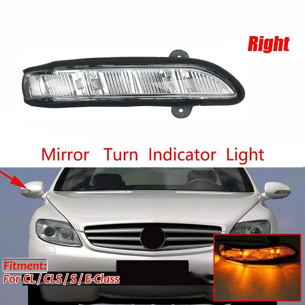 ไฟเลี้ยวกระจกภายนอก ขวา A2198200621 สําหรับ Mercedes-Benz W221 W211 W219