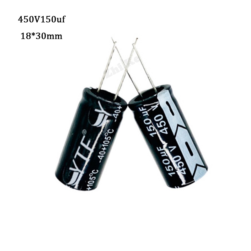 3 ชิ้น/ล็อต 450v 150uf 18*30 มม.ตัวเก็บประจุอลูมิเนียมอิเล็กโทรลีติค 150uf 450v