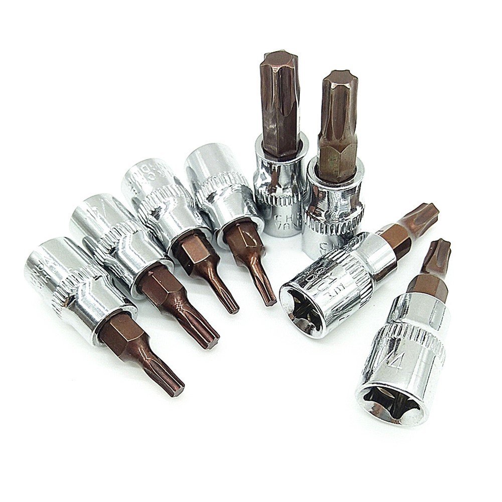 ฟิเวนสตาร์ 1 PC Hex สําหรับ Torx ไขควงบิต 1/4 นิ้วไดรฟ์ซ็อกเก็ตเครื่องมือ T8-T40