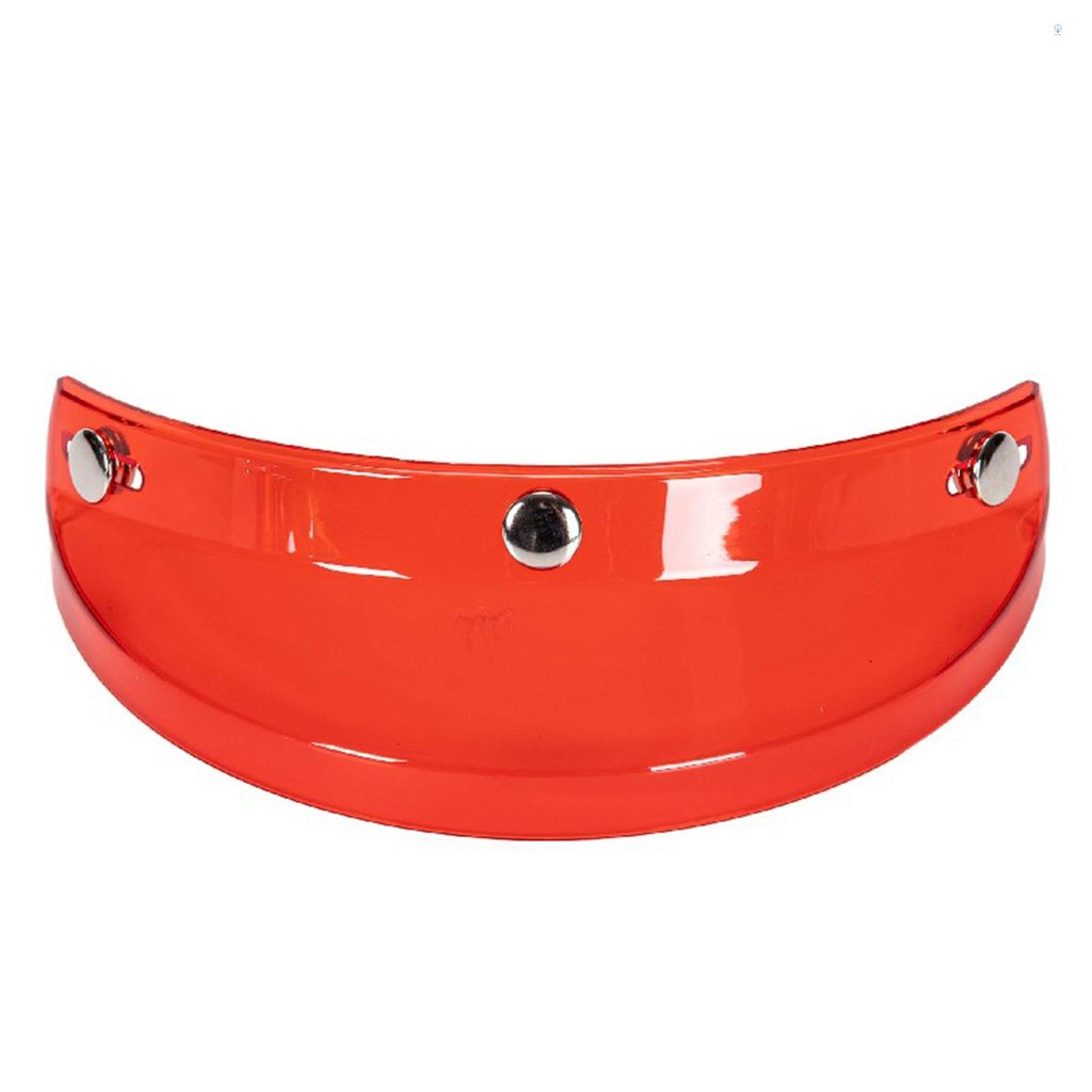 Universal รถจักรยานยนต์ 3 Snap-Button Visor Flip Up Down หมวกกันน็อคเปิดหน้า Wind Shield Moto514