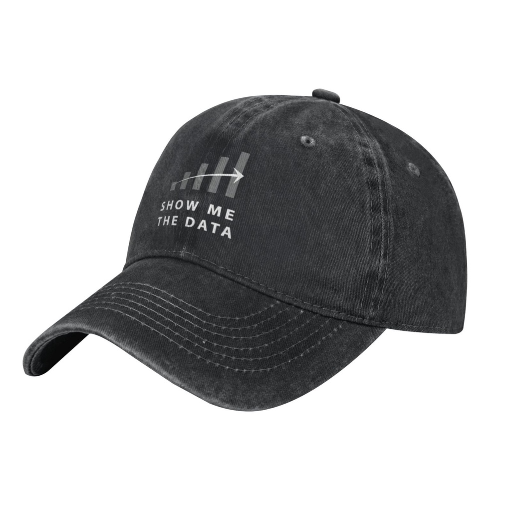 Show Me The Data Geek Science Mathcasual Summer Sun Protection Baseball Hat For Unisex