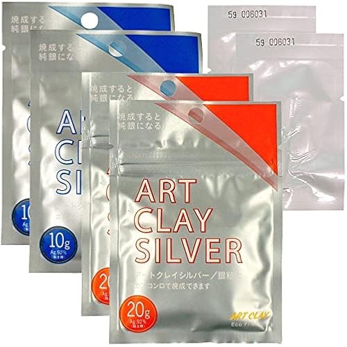 [Direct from JP] Art Clay Silver 70g Pack (30g x 2 sets + 10g extra) Silver clay Pure silver clay Ha