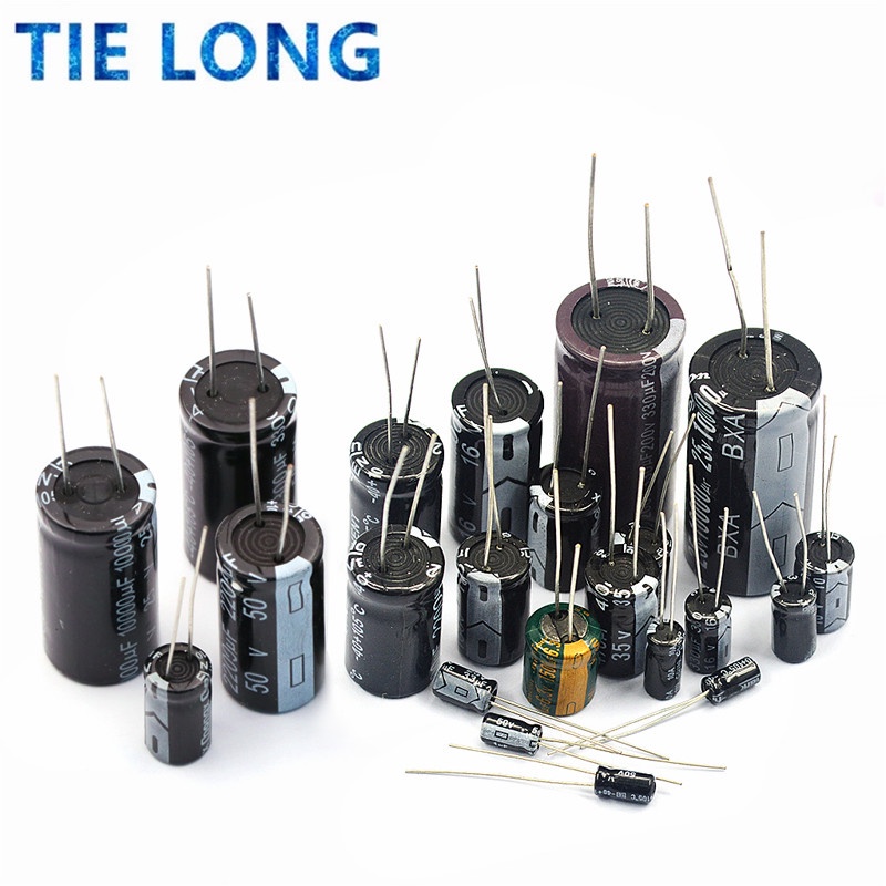 2-50pcs 10V 16V 25V 35V 50V 63V 100V อลูมิเนียม Electrolytic Capacitor 100UF 220UF 330UF 470UF 680UF