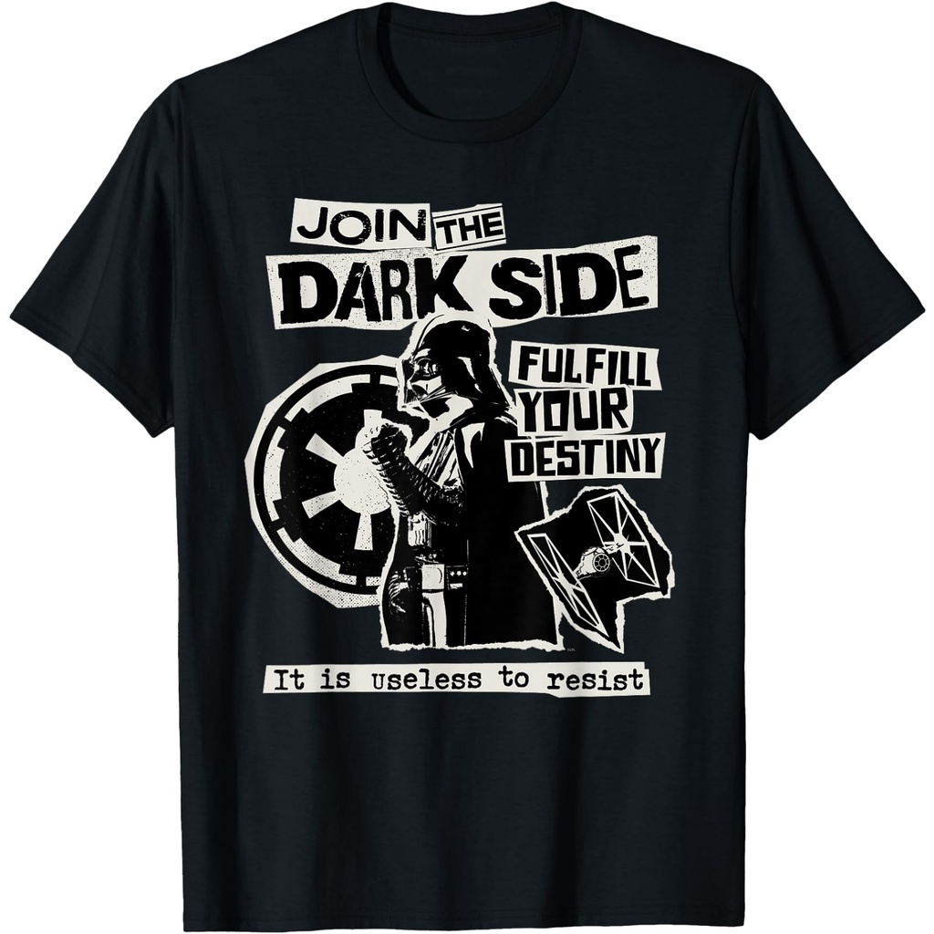 เสื้อยืด Star Wars Darth Vader เข้าร่วม The Dark Side Destiny Punk Rock