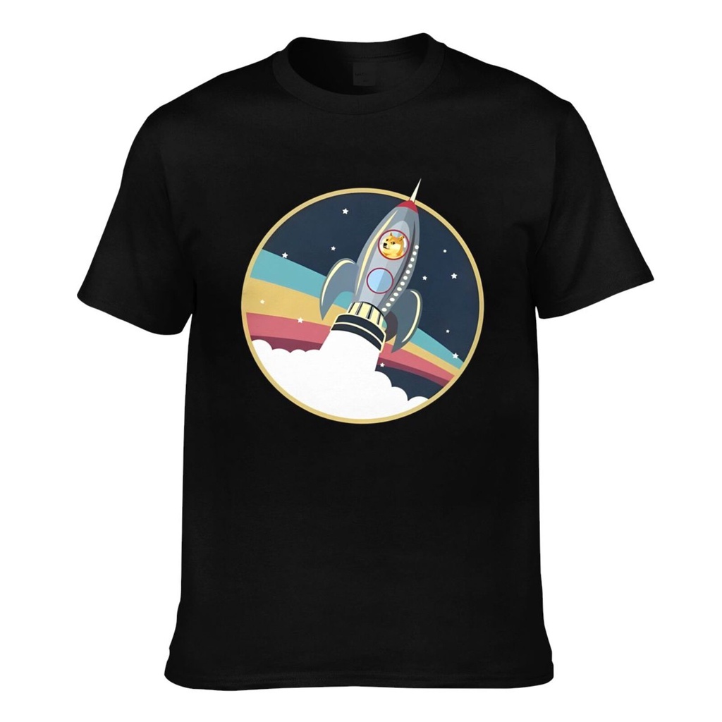 เสื้อยืดพิมพ์ลาย Dogecoin Rocket Good สไตล์ใหม่ For Man
