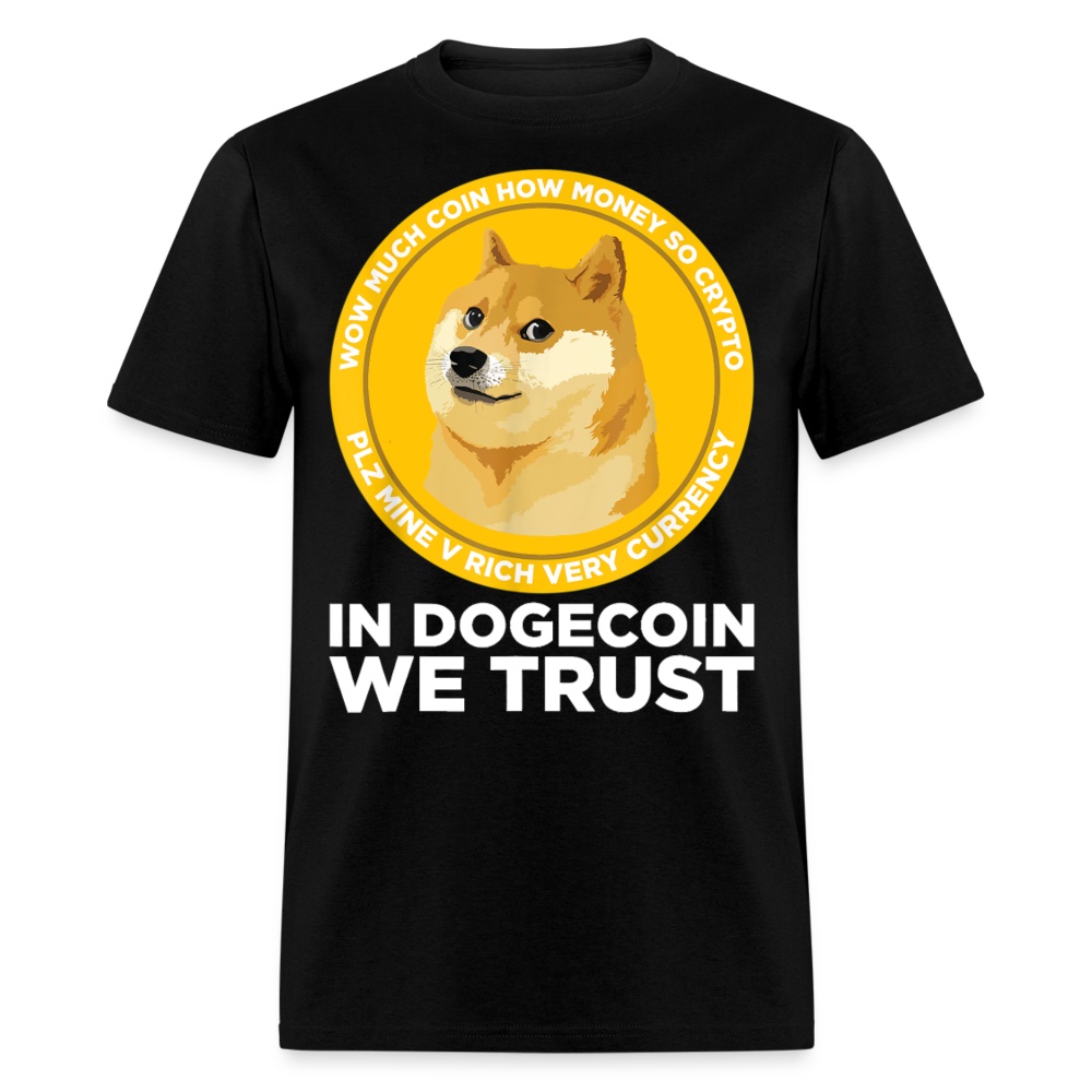 เสื้อยืด Dogecoin 'In Dogecoin We Trust' สไตล์ Hodl