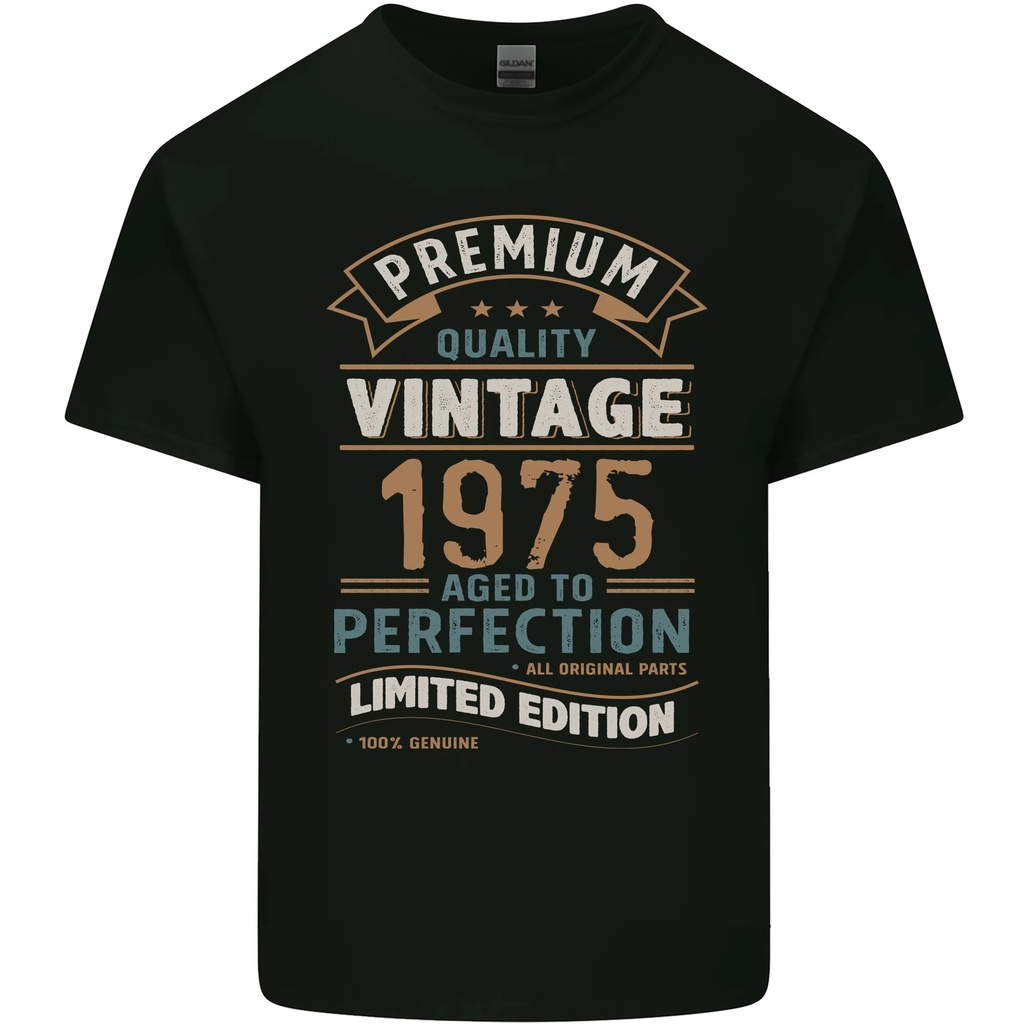 Premium Vintage 50Th Birthday 1975 Mens Cotton T-Shirt