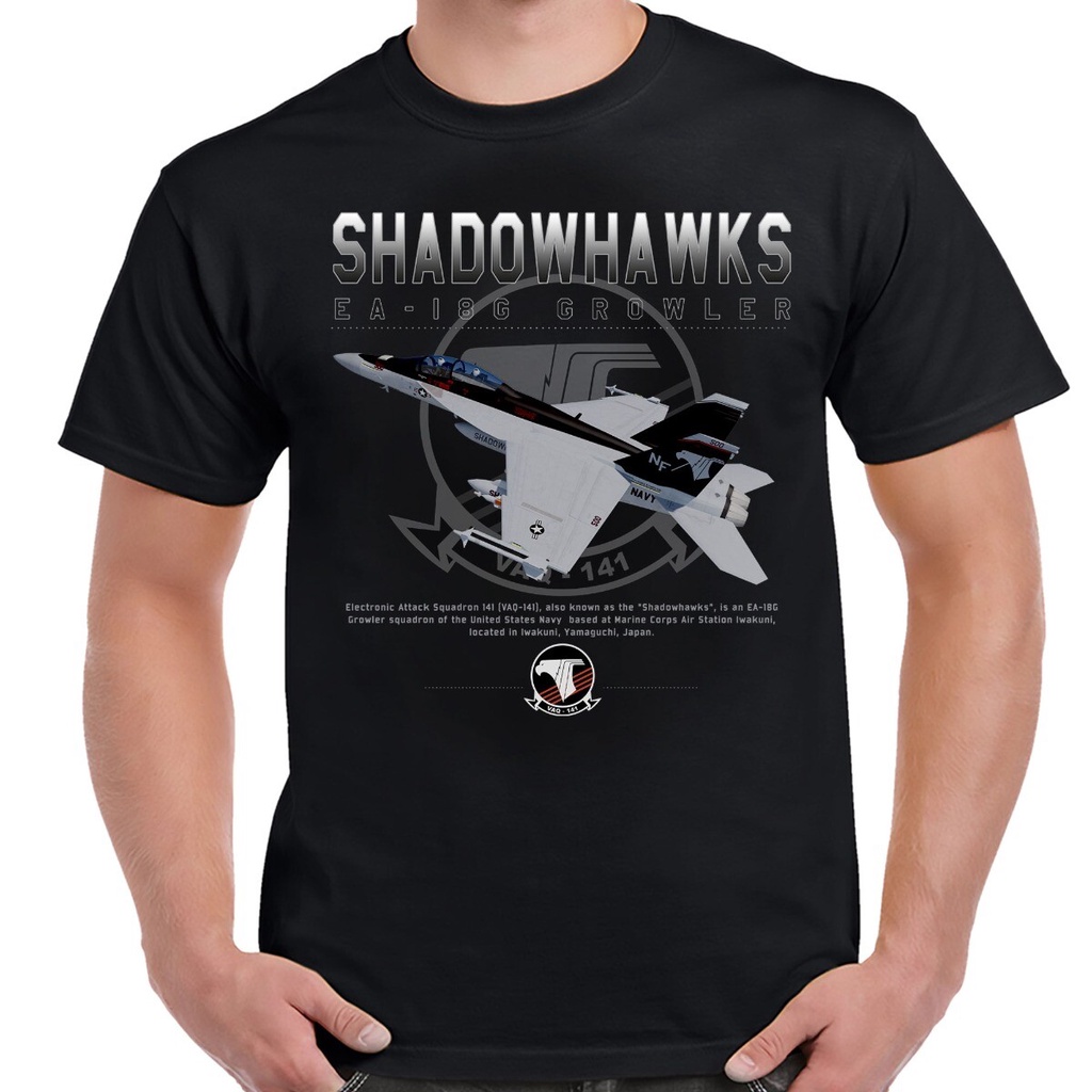 Vaq-141 Shadowhawks Ea-18G Growler เสื้อผู้ชาย สไตล์โดดเด่น พร้อมจำหน่ายใหม่