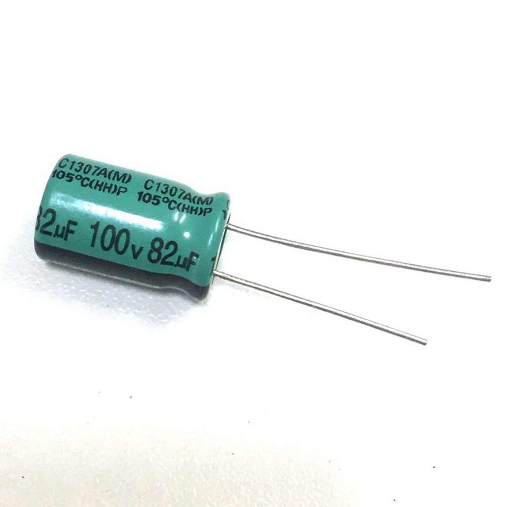 10pcs 82uF 100V 82MFD 100 โวลต์อลูมิเนียม Electrolytic Capacitor 10*13 มิลลิเมตร Radial 82mf100v 82u