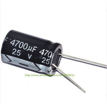 50 ชิ้น 4700uF 25V 25V4700UF 16X25 มม.ตัวเก็บประจุอลูมิเนียมอิเล็กโทรลีติค