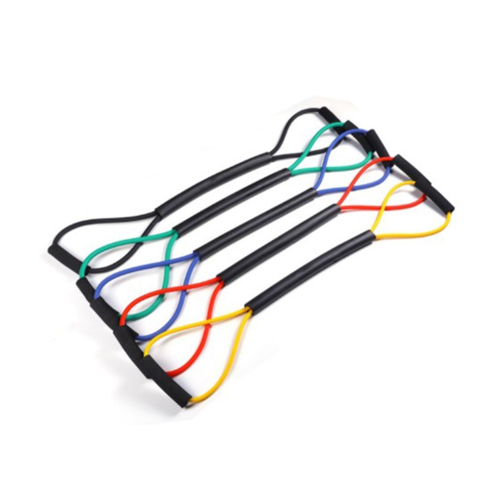 ยางยืดเลข 8 ยางยืดออกกำลังกาย ออกกำลังกายยืดแขนกลับดึงเชือกออกกำลังกาย เชือกโยคะดึงสายรัดไหล่ - รูปที่ 4