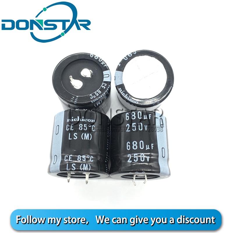 10PCS 680UF 250V 250V 680UF 250 V 680 UF ตัวเก็บประจุอลูมิเนียมอิเล็กโทรลีติค 250V680UF