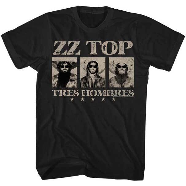 เสื้อยืดผู้ชาย ZZ Top สำหรับแฟนเพลง
