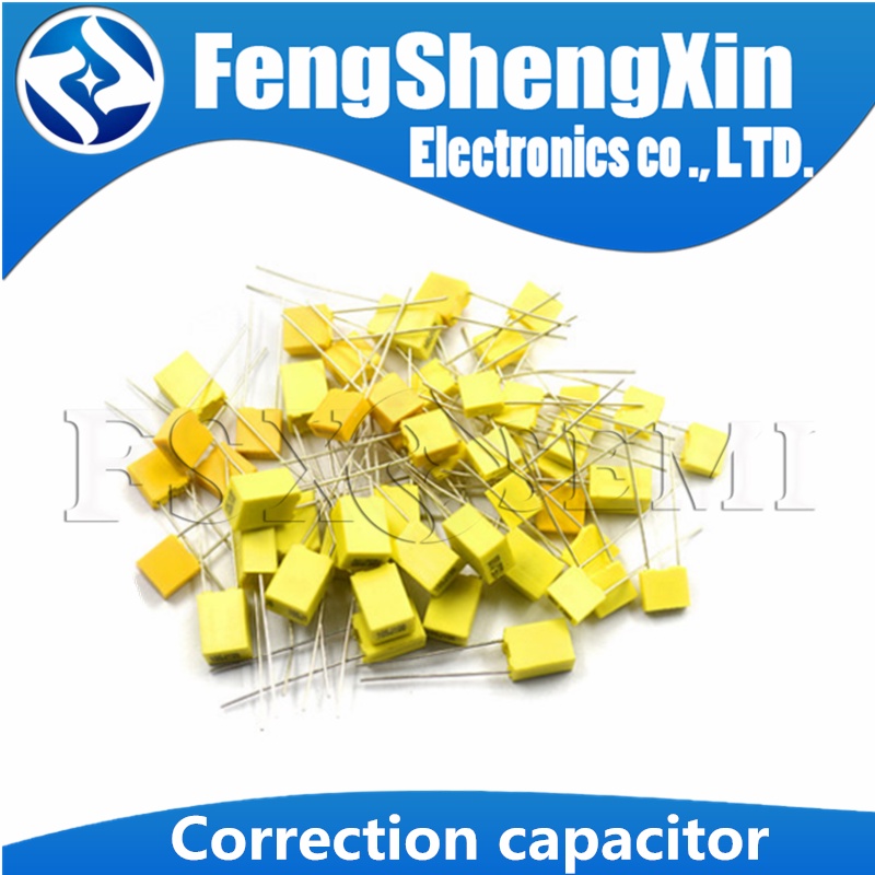 20pcs 100V Correction capacitor Polypropylene ความปลอดภัยฟิล์มพลาสติก 100V 1nF ~ 470nF 100nf 220nf 1