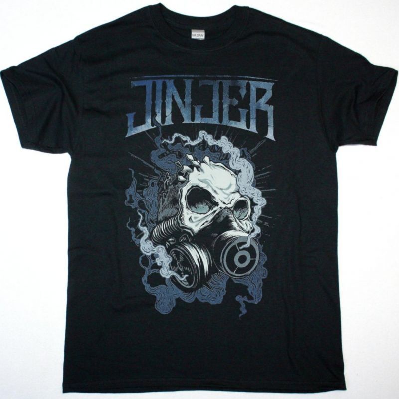 Jinjer Gasmask Skull Cotton Shirt Gift เสื้อผ้าผู้ชายขายดีตลกโดดเด่น