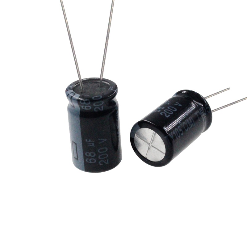 200V 22uF 33uF 47uF 68uF 100uF 220uF 330uF 560uF 1000uF Radial อลูมิเนียม Electrolytic Capacitor