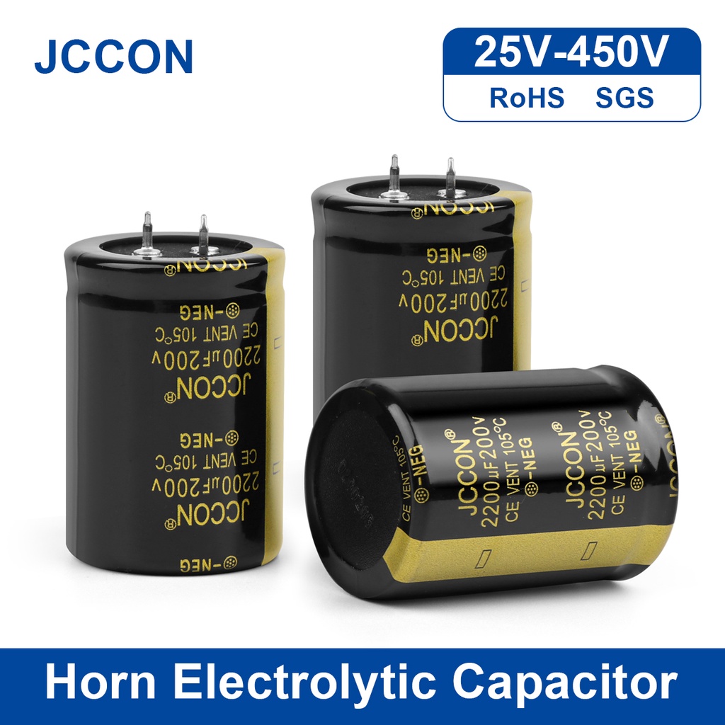 DECCON 25V 63V 80V 200V 450V Audio Electrolytic Capacitor 100UF 150UF 180UF 220UF สําหรับเครื่องขยาย