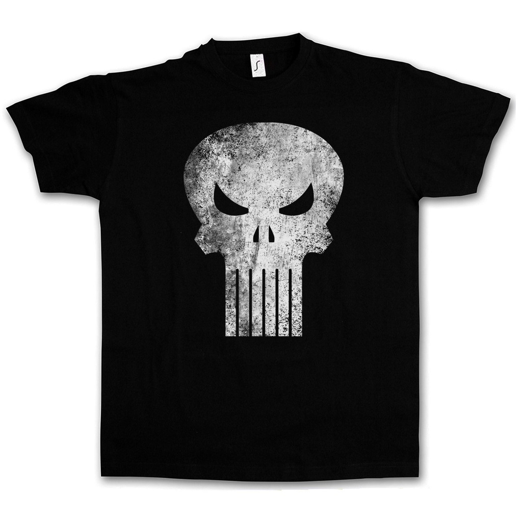 เสื้อยืด PUNISHER SKULL - Insignia Logo Symbol Hero Comic TV Movie Frank Castle