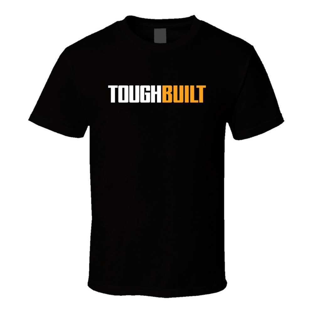 Retro Style 80s 90s Graphic Tough Built Industries Institched Stock T Shirt
