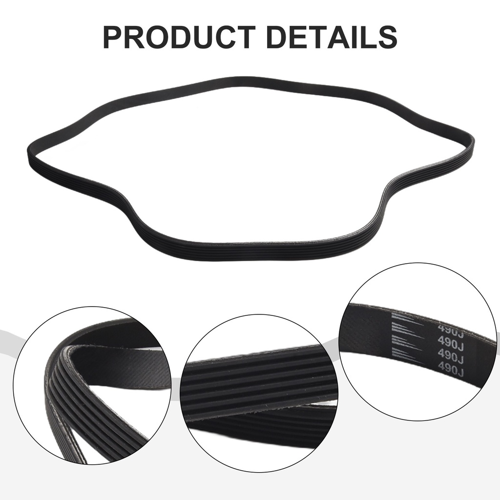 ⭐ฟิเวนสตาร์⭐6PJ490 7PJ490 สายพานไดรฟ์เมตริก Imperial สําหรับเครื่องตัดหญ้า Sovereign