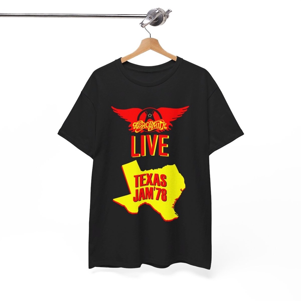 Aerosmith Live Texas Jam 78 Design T-Shirt New Ultra Cotton 3Xl Usa