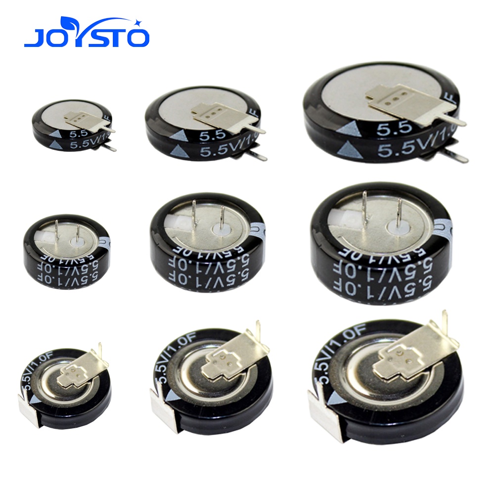 5.5V Super Capacitor 0.1F 0.22F 0.33F 0.47F 1F 1.5F 4.0F V-type C-type H-type ปุ่ม Farad Capacitor