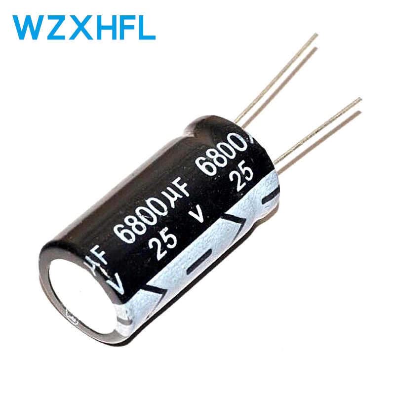 5pcs 6800uF 25V 6800MFD 25 โวลต์ 16*30 มม.อลูมิเนียม Electrolytic Capacitor Radial 6800mf25v 6800uf2
