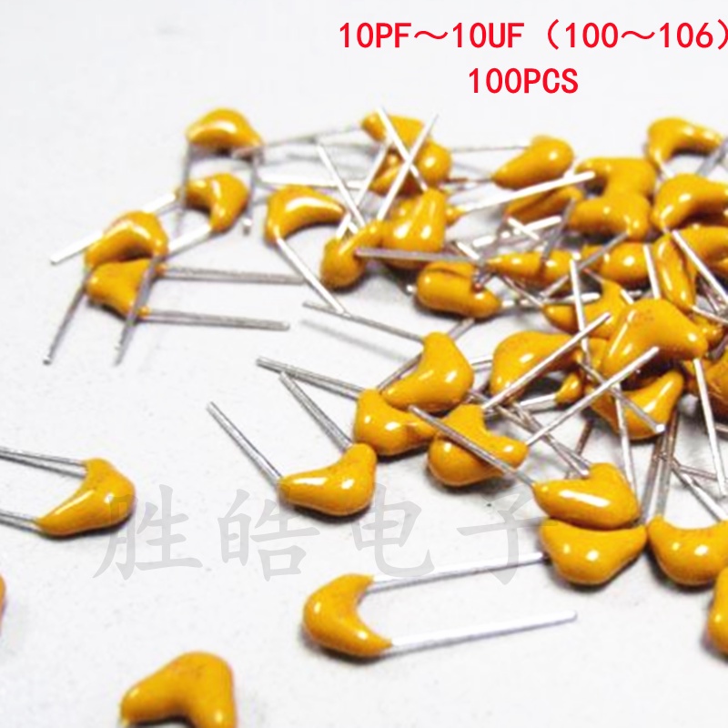 100pcs Multilayer ตัวเก็บประจุเซรามิค 50V (100 ~ 106) 10pF ~ 10uF 102 103 104 105 39 820pF 1 22 33 4