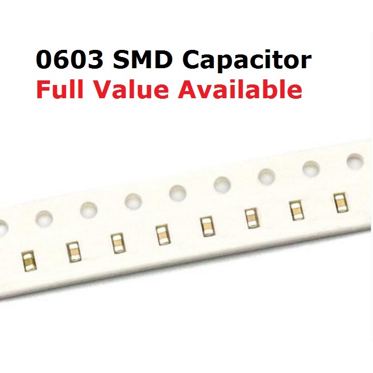 200PC 0603 22PF 33PF 47PF 100PF 220PF 330PF 470PF 1000PF 2200PF SMD ตัวเก็บประจุ 50V 1/2.2NF 102/222