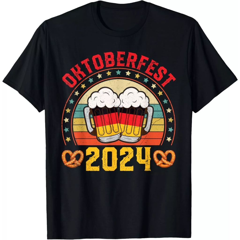 เยอรมัน Wurst Beer Festival Men Tops Mens Casual Streetwear Oktoberfest 2024 Tee เสื้อยืด
