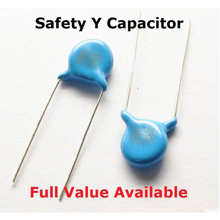 20PCS 400VAC 250VAC 471M 222M 472M 102M 103M ความปลอดภัย Y Capacitor 1NF 2.2NF 4.7NF 10NF 0.0022UF 0