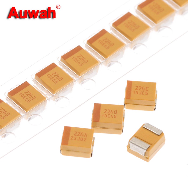 10pcs 22uF 10V 16V 20V 3528 ประเภท B SMD Tantalum ตัวเก็บประจุ TAJB226K020RNJ TAJB226K016RN 226A 226