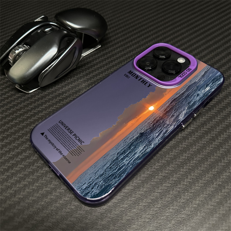 AMKสายนาฬิกาสําหรับiPhone 16 16E 15 14 13 12 11 PRO MAX XR XS X 8 7 PLUS SE 2020 ปลอกClear Aสวยsea-v