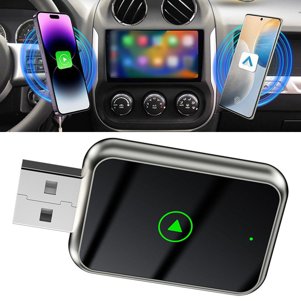 ⭐ การลดราคาครั้งใหญ่⭐ ไร้สายสําหรับ Carplay สําหรับ Android Auto AI Box แบบมีสายกับไร้สายสําหรับกล่อ